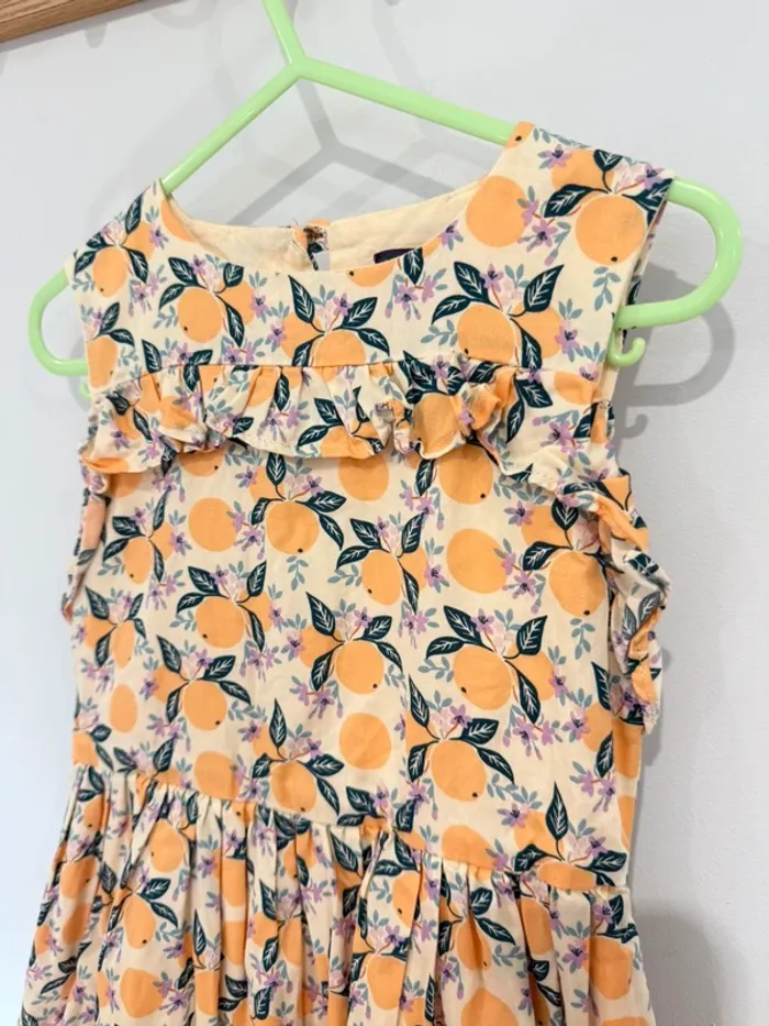 Magnifique robe thème pêche 🍑 - taille 4 ans - photo numéro 2
