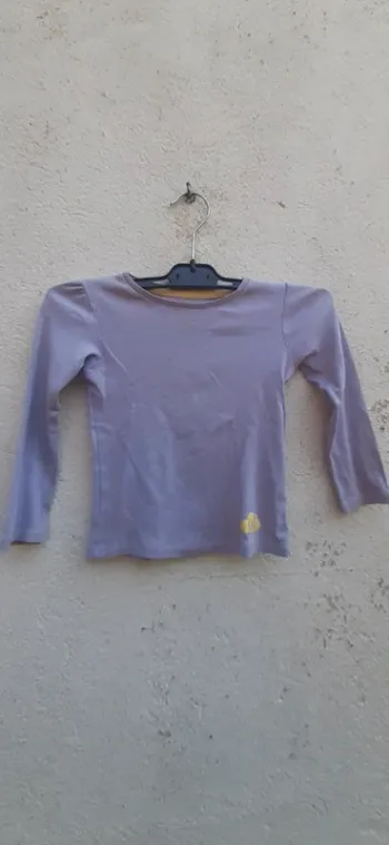 Haut manches longues 5 ans mauve