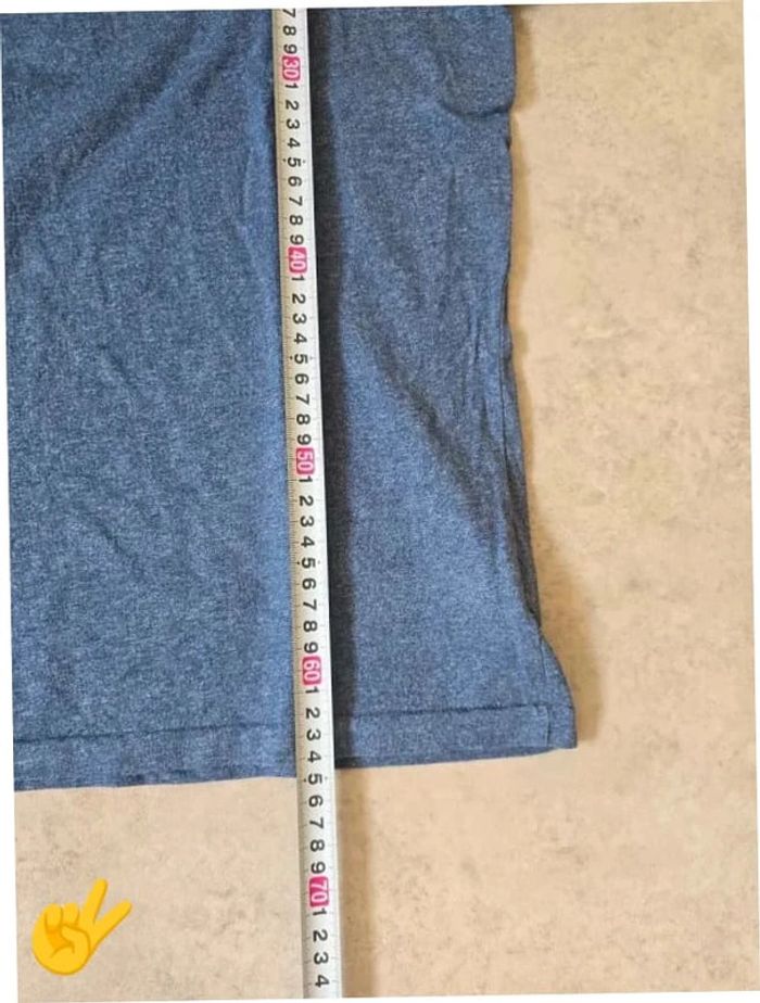 T-shirt Ralph Lauren L coupe col rond bleu Homme Men tee10b - photo numéro 5