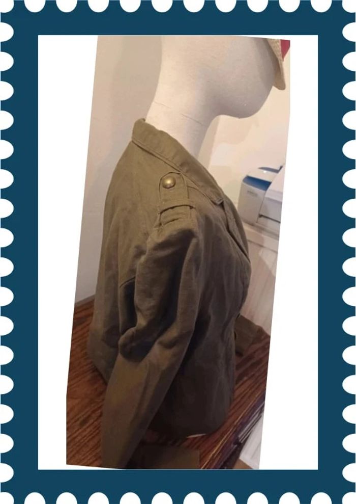 Blazer Spot coupe croisé Kaki taille 36 - photo numéro 2