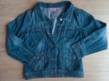 Veste en jean bleu nky 10 ans à boutons
