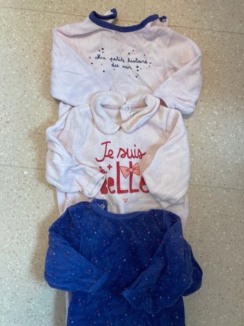 Lot 3 pyjamas en velours