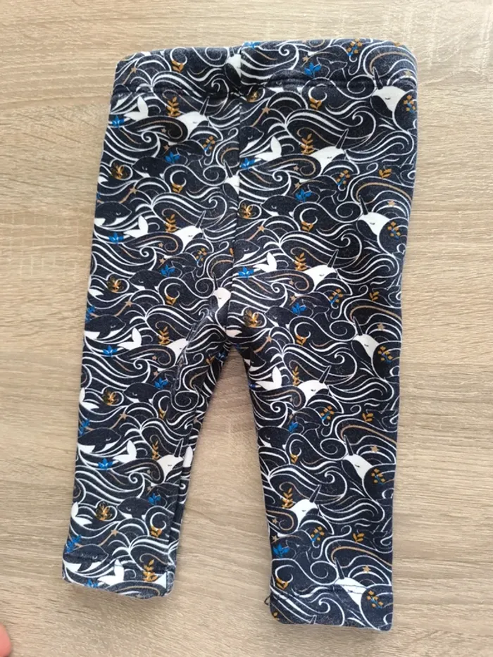 Legging chaud baleines sergent major 6 mois - photo numéro 3