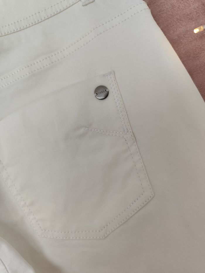 Pantalon blanc enduit 38 IKKS - photo numéro 4