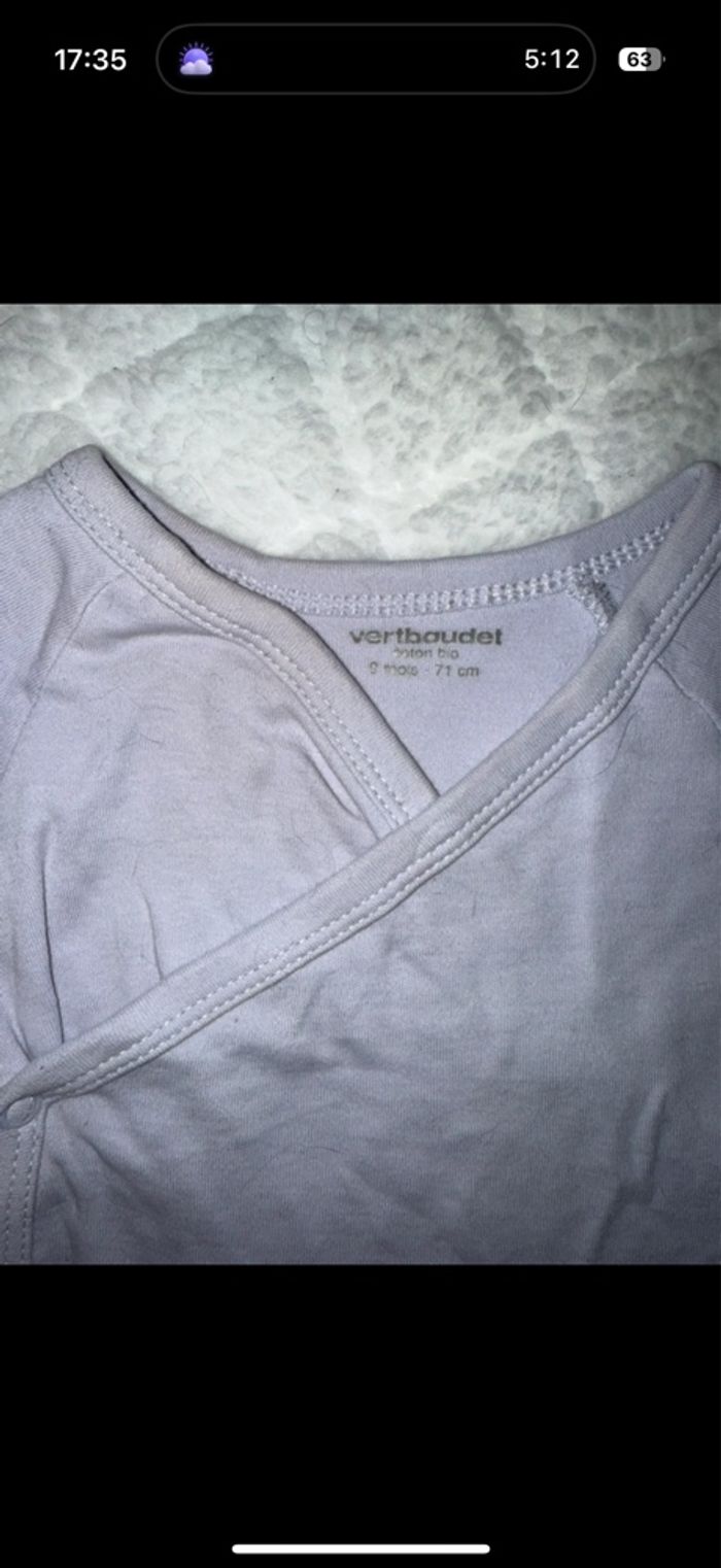 Lot 5 body manches courtes VERTBAUDET - photo numéro 7