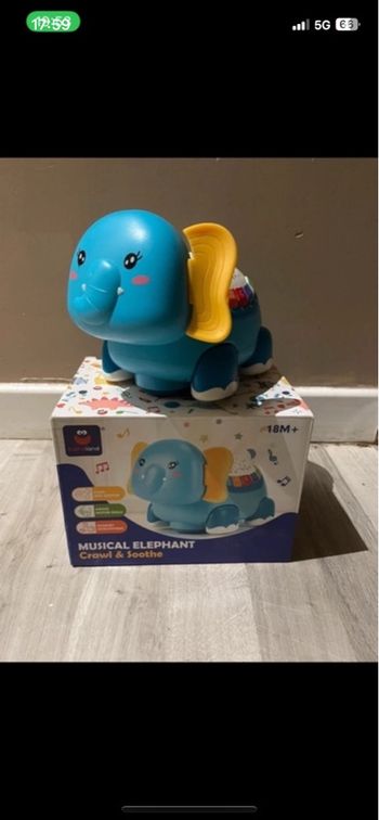 Jouet éléphant veilleuse