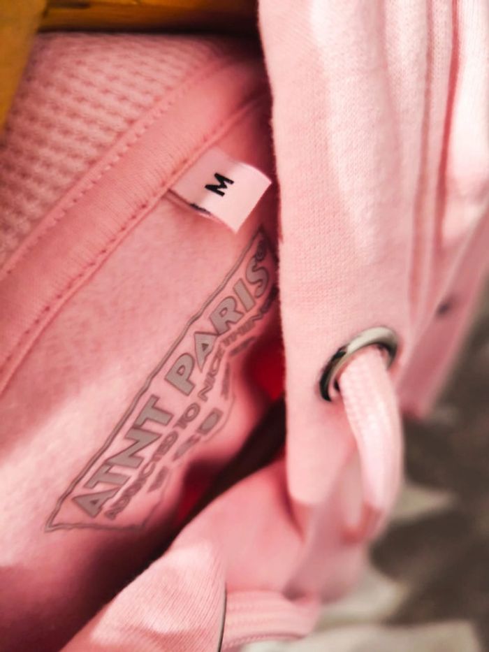 Sweat Capuche Light Pink LOVE Collection Angleterre - photo numéro 3