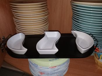 Plateau de présentation avec 3 petits plats
