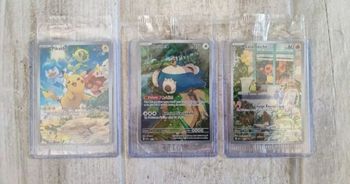Cartes Promo  Pikachu 027, Salamèche 044,  Ronflex 051