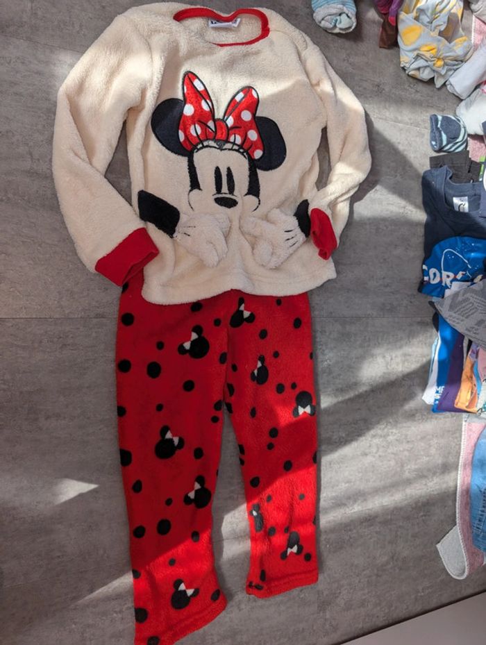 Pyjama deux pièces chaud fille 3 ans Minnie