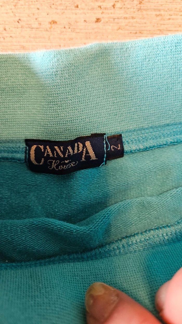 Jupe courte à volants, turquoise, peu mise, Canada House, 2 ans - photo numéro 3