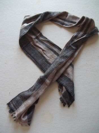 écharpe Cachemire beige et marron (Access2)