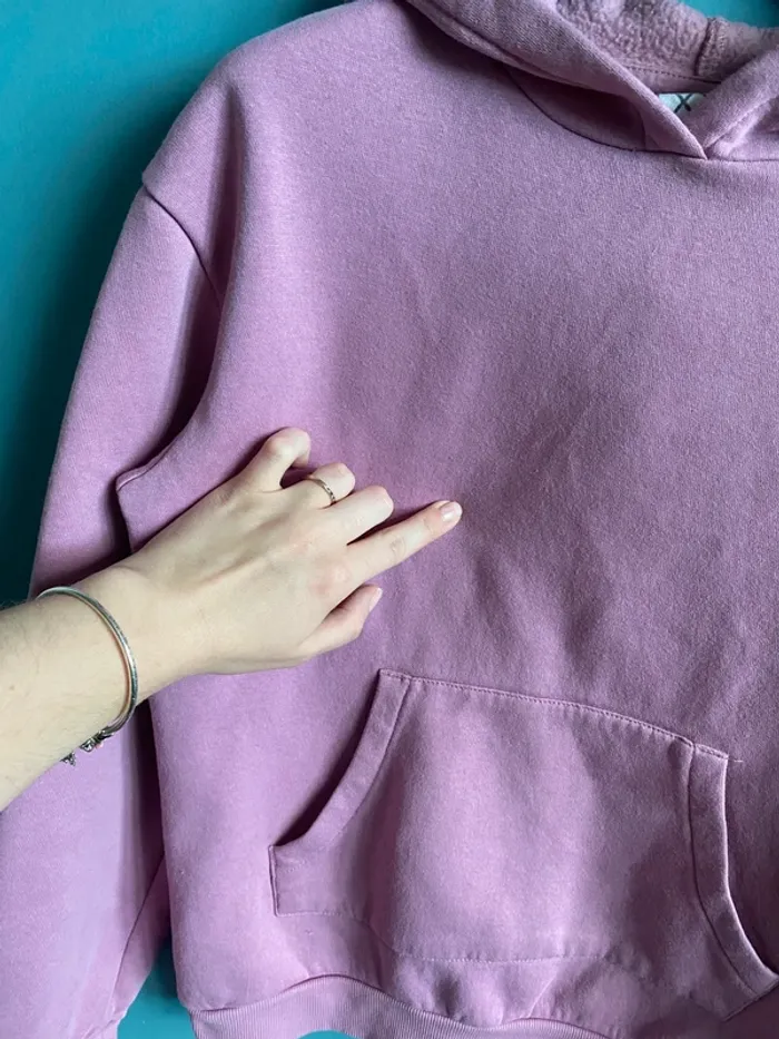 Sweat à capuche Roxy rose taille L - photo numéro 4
