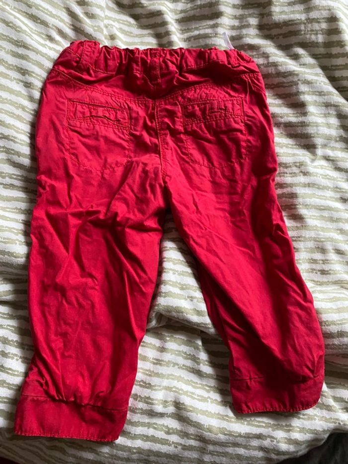 Pantalon rouge doublé bébé C&A 18m - photo numéro 2