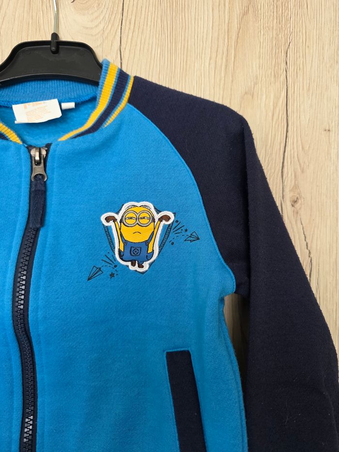 GILET GARÇON MINIONS MINIONS BLEU TURQUOISE /BLEU MARINE 3ANS MARQUE DESPICABLE ME MINIONS MADE - photo numéro 6