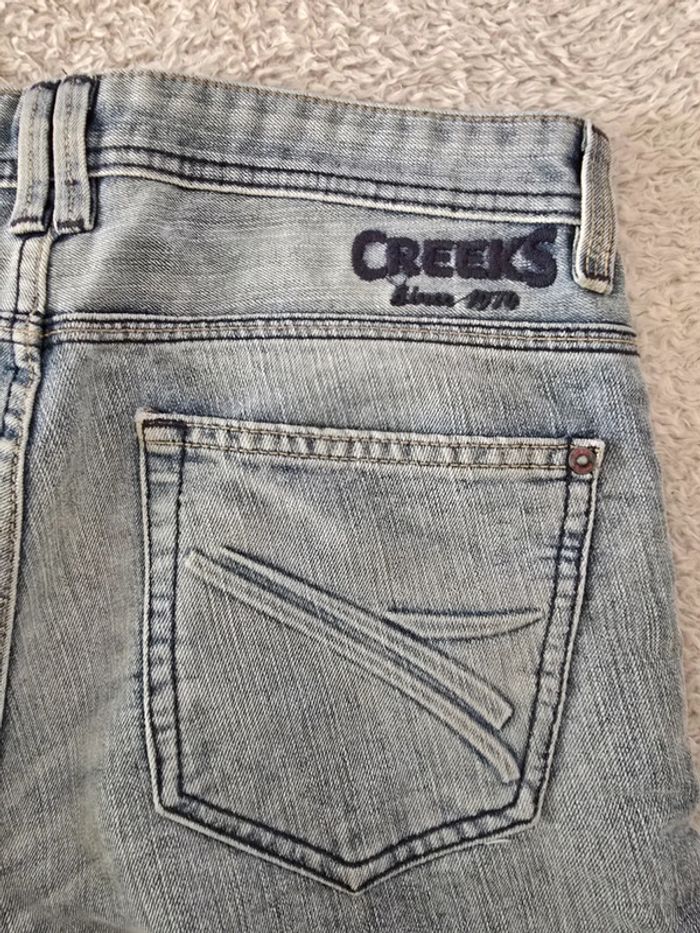 Baggy Jort bermuda jeans 🍒creeks🍒taille 38 - photo numéro 4