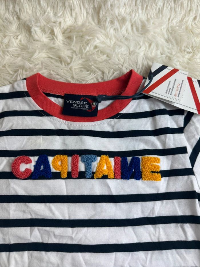 T-shirt Capitaine Vendée Globe taille 3 ans - photo numéro 2