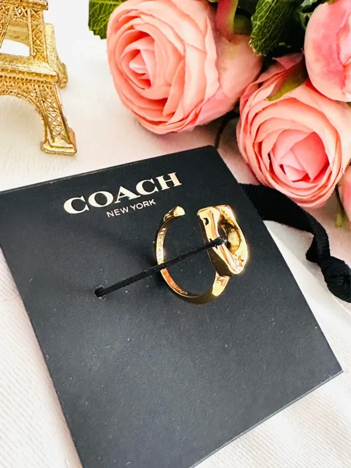 🔤Bague Coach New York dorée classique - photo numéro 4