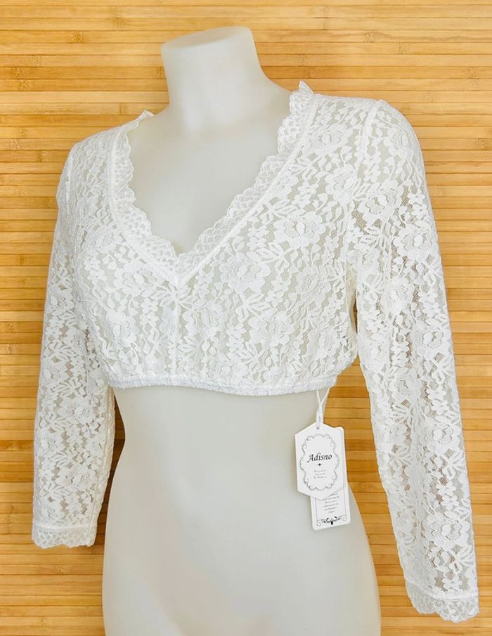 Croc top en dentelle blanc taille 40 - photo numéro 2