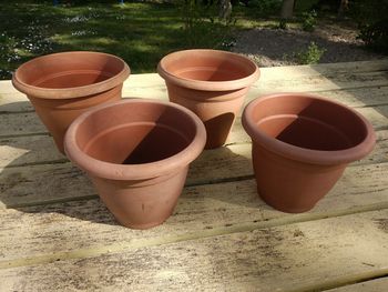 4 jardinières rondes