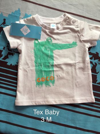 T-shirt Tex Baby Taille 3 mois - 60 cm
