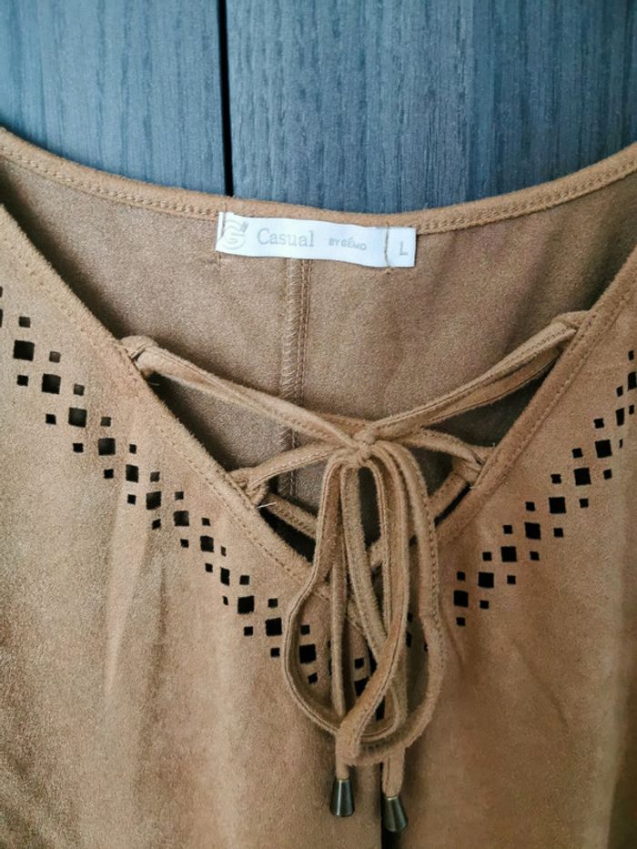 Blouse marron - photo numéro 4