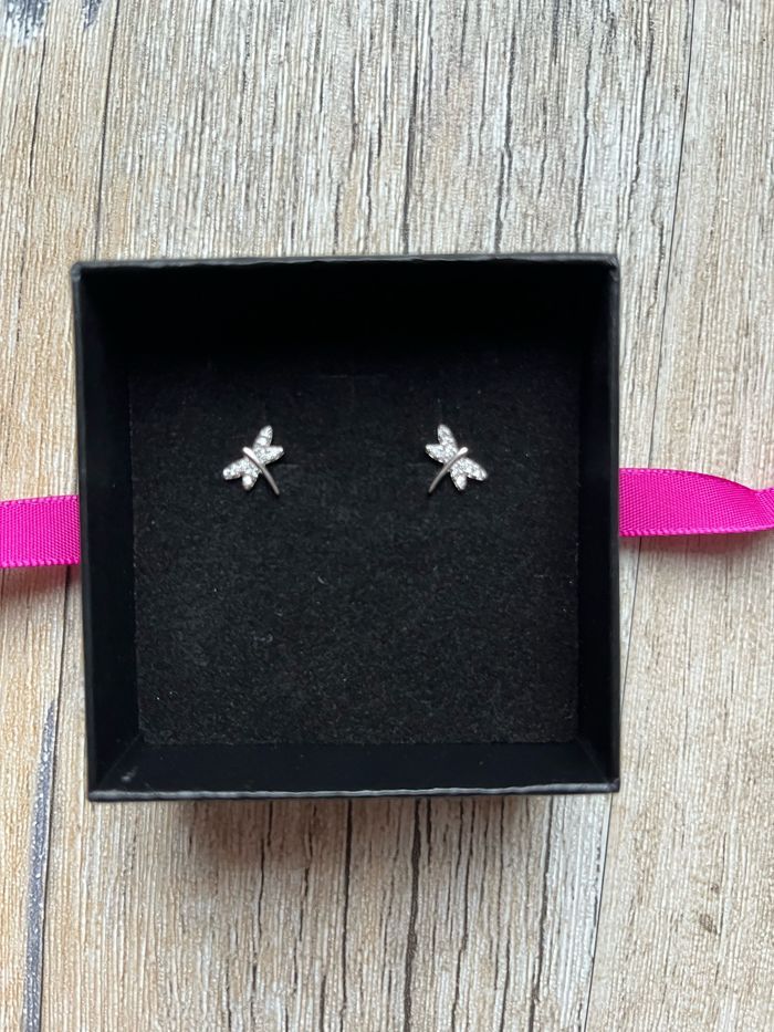 Boucles d’oreilles libellules en argent