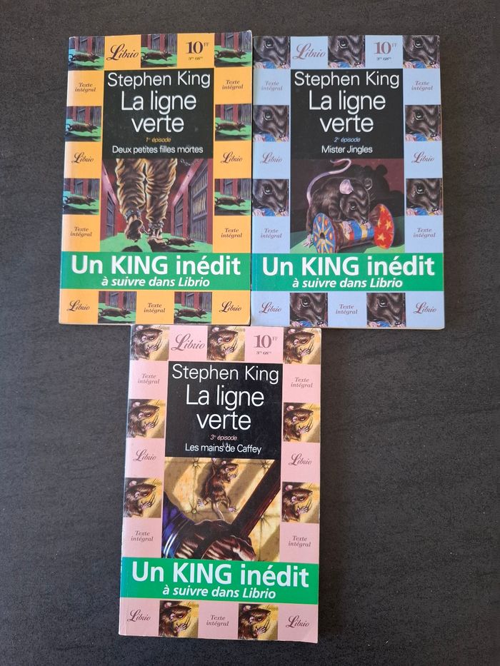 Lot de 3 thrillers de Stephen King en bon état - photo numéro 1