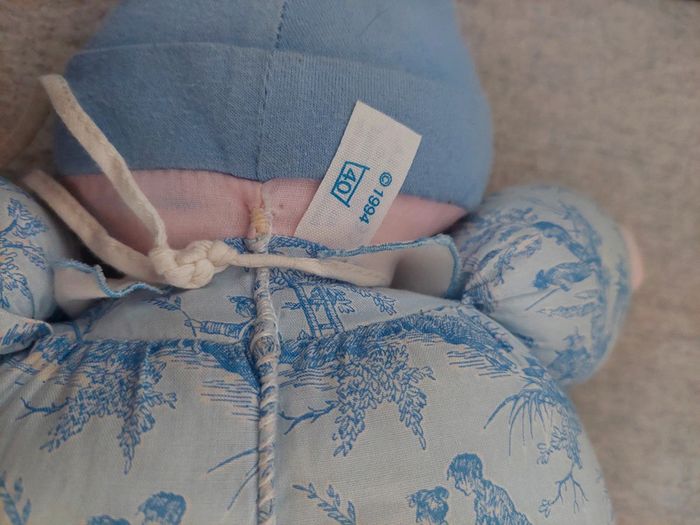 Corolle - doudou de chiffon bleu 1994 - photo numéro 4