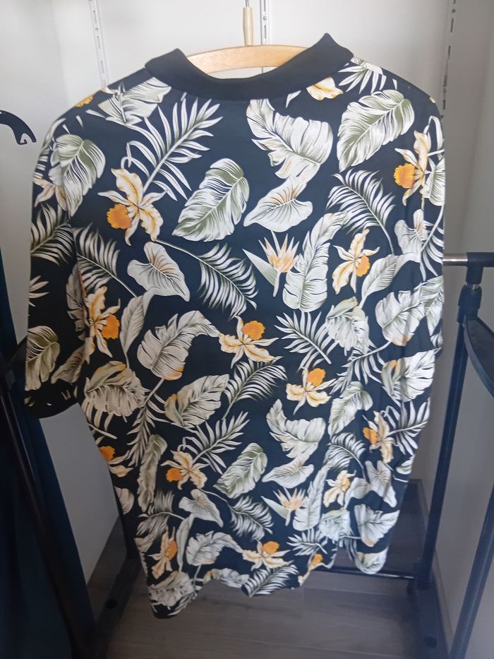 Polo manches courtes Jack & Jones fleurs - photo numéro 3