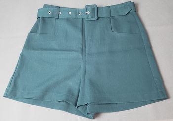 short femme bleu canard