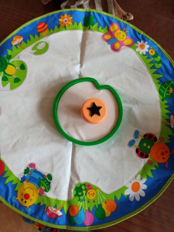 Plateau de jeu avec tampon