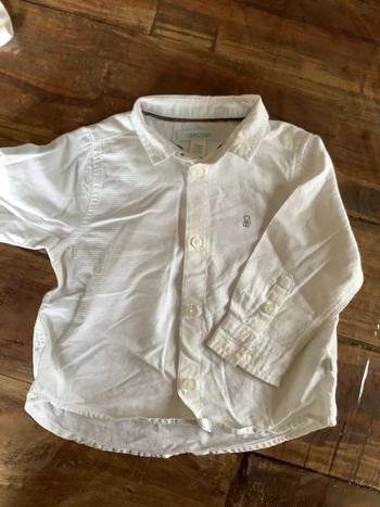 Chemise blanche obaibi 12 mois
