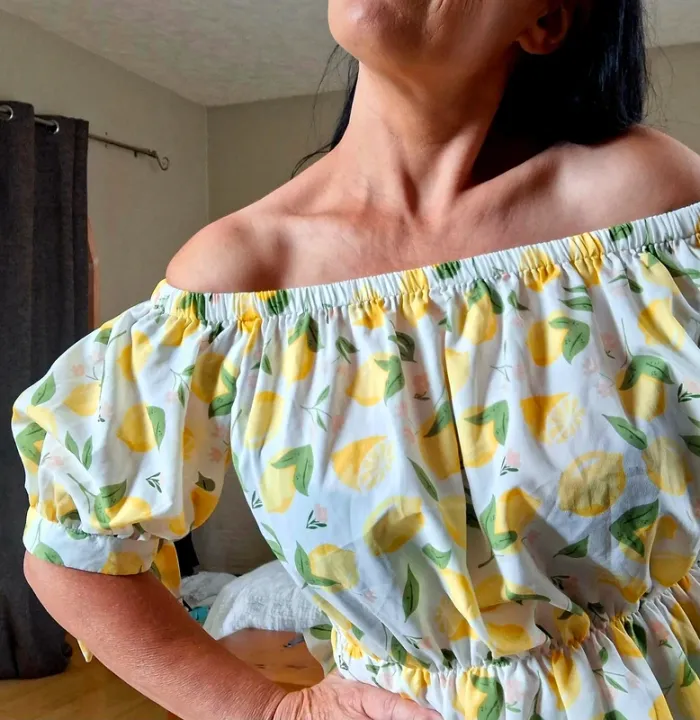 Top citrons et fleurs Jennyfer taille M - photo numéro 5