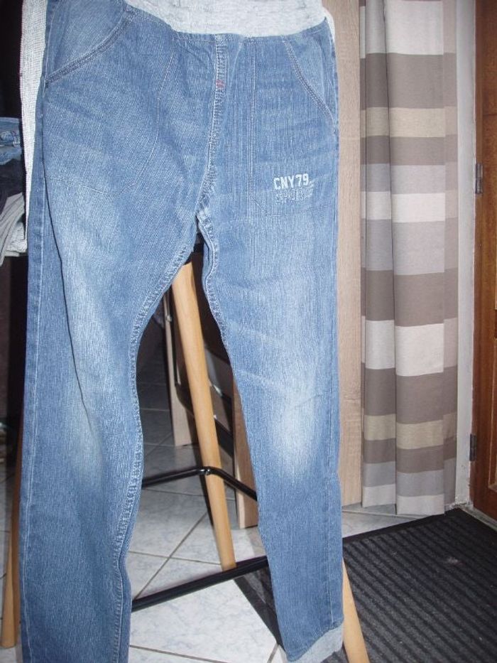 jean taille et bas élastique