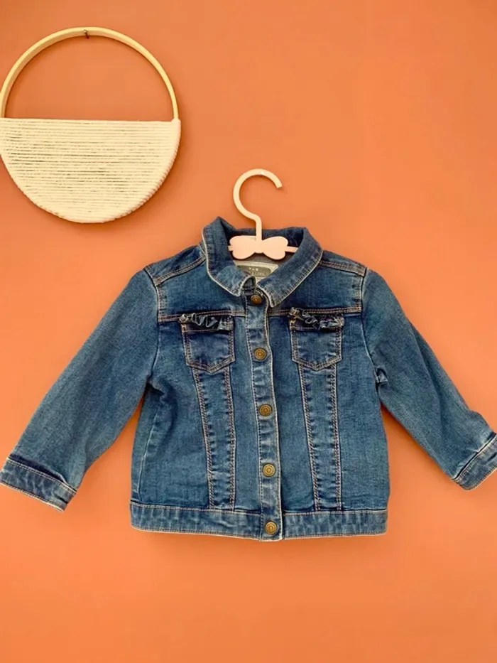 🧥 Veste en jean fille – Tape à l’œil – 18M / 80cm