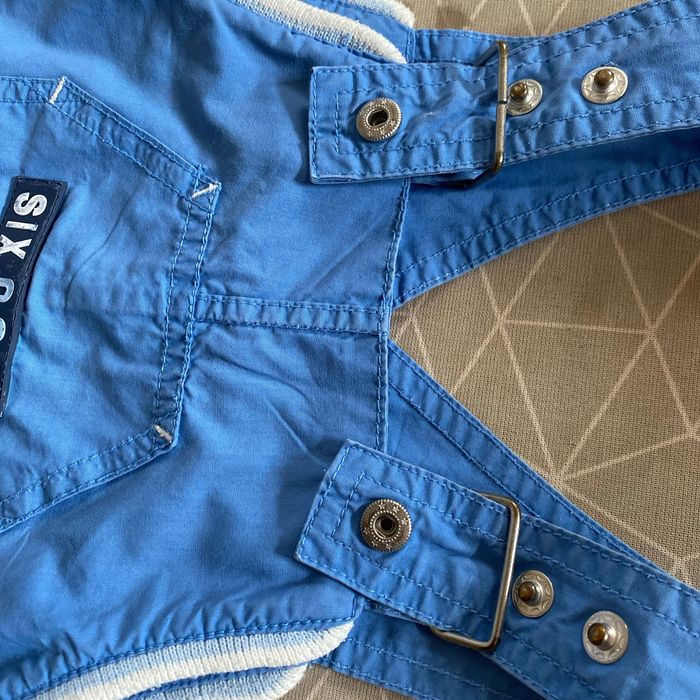 Salopette short bleu et blanc 23 mois DPAM - photo numéro 4