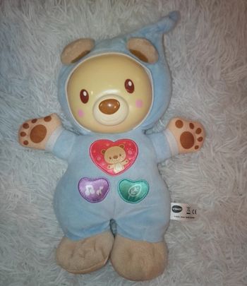 Doudou veilleuse Léon mon lumi ourson