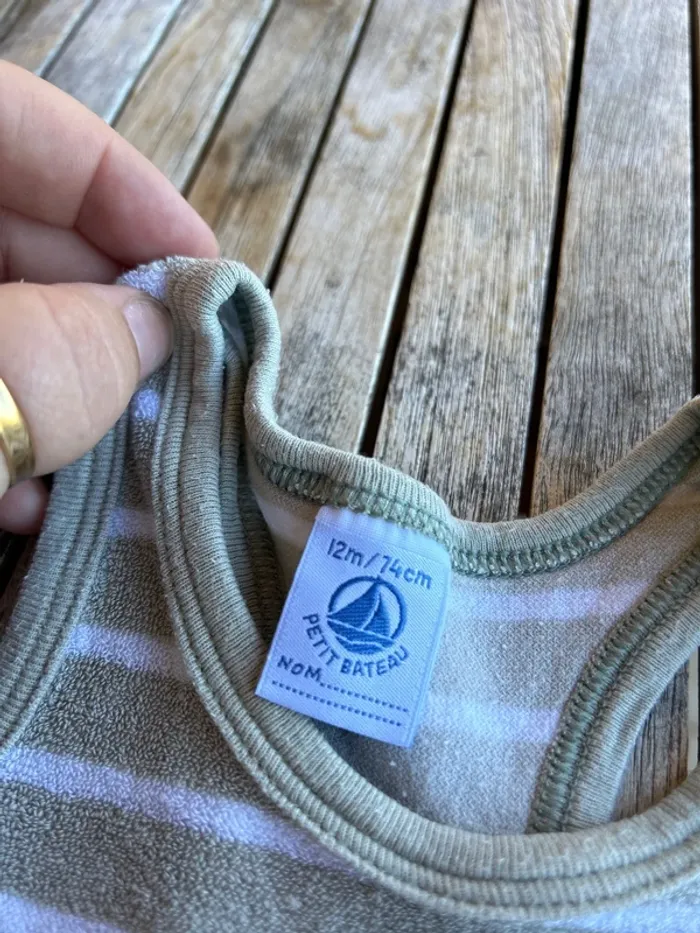 Combishort bébé garçon Petit Bateau - 12 mois - photo numéro 3