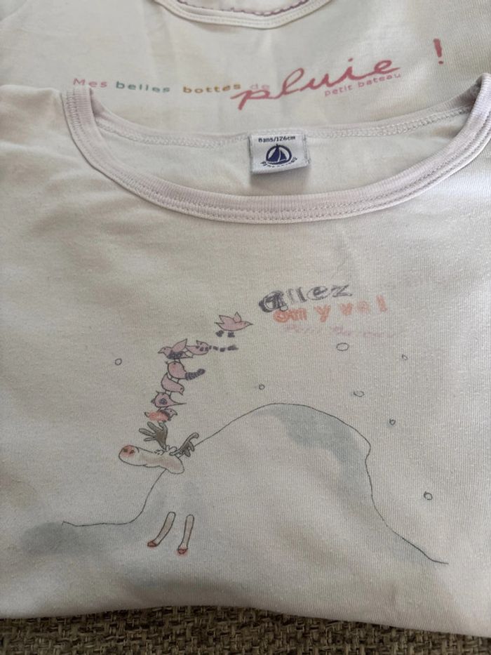 3 maillots de corps petit bateau 8 ans - photo numéro 2