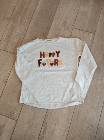T-shirt manches longues 10 ans happy future