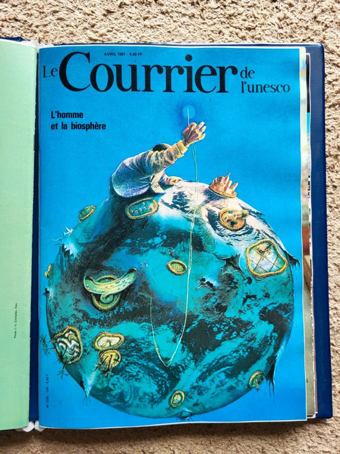 Le Courrier de l’Unesco - Collection complète nov 1980 à oct 1981, relié - photo numéro 7