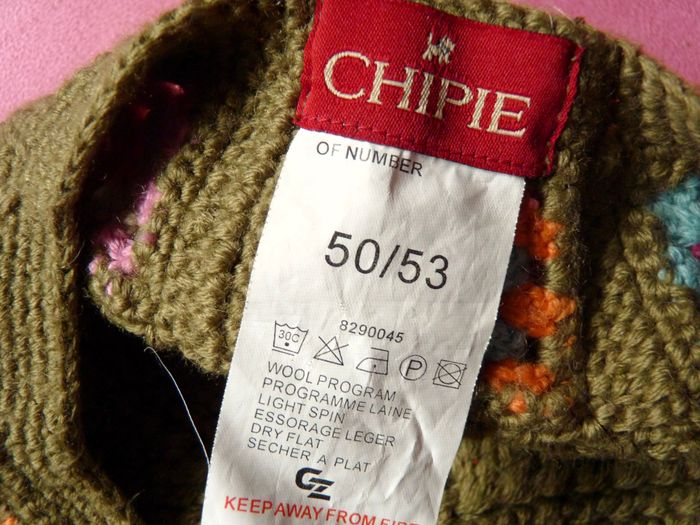 Echarpe bonnet Fille Chipie laine tricot multicolore ensemble accessoire mode TBE - photo numéro 4