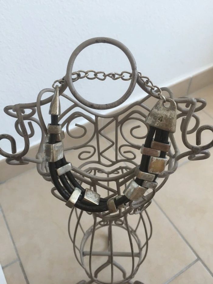 Bracelet en cuir et métal - photo numéro 3