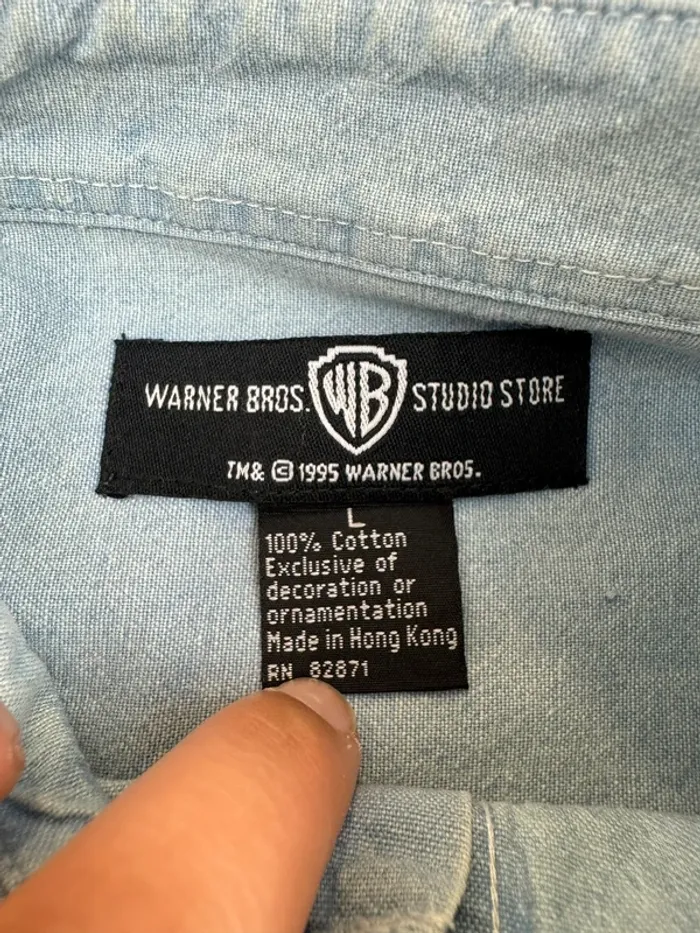 Chemise Vintage Daffuy Duck Looney Warner Bross 90’s Taille L - photo numéro 5
