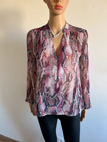 Blouse imprimée à manches longues Morgan taille 36 jamais portée