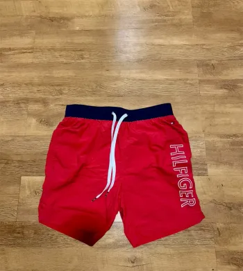 Short de bain tommy hilfiger rouge taille s