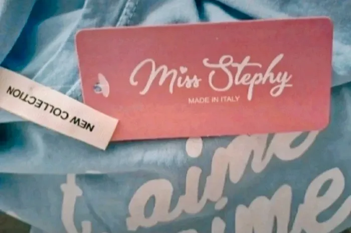 T-shirt bleu ciel "Je t’aime" Miss Stephy Taille 40/42 Neuf - photo numéro 2