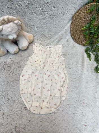 Barboteuse crème imprimé fleuris - H&M