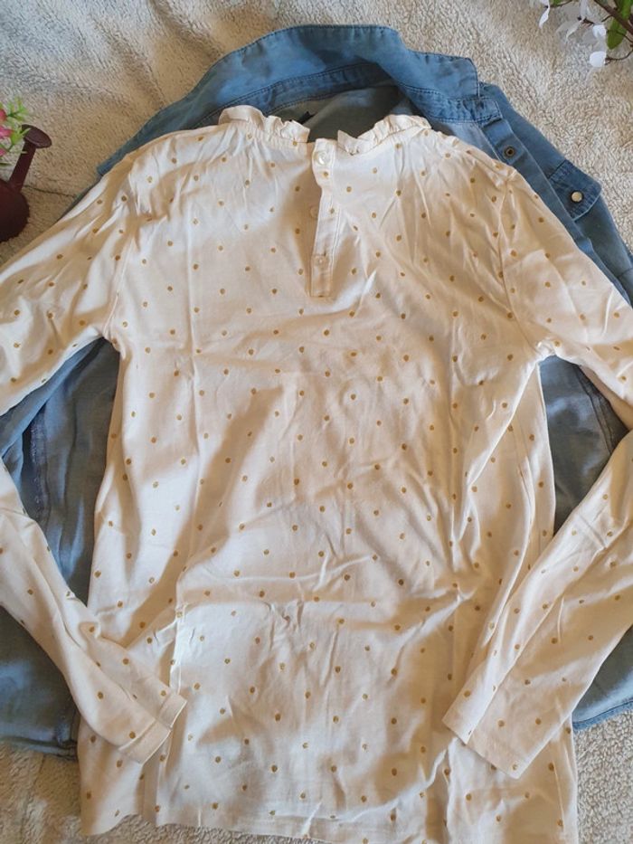 💙Ensemble chemise jeans+ tee shirt 12 ans💙 - photo numéro 5